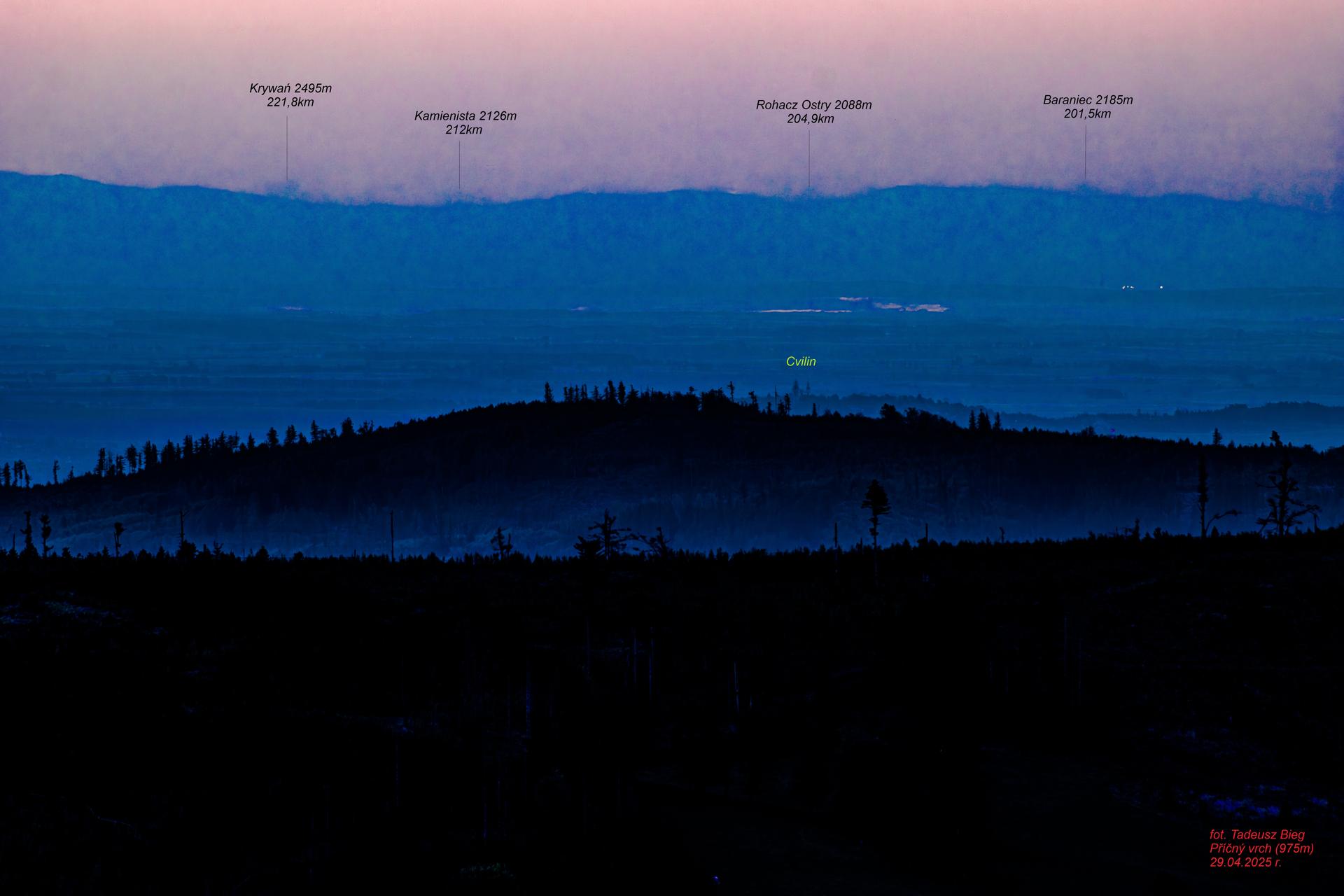 Tatry z Příčnego Vrchu